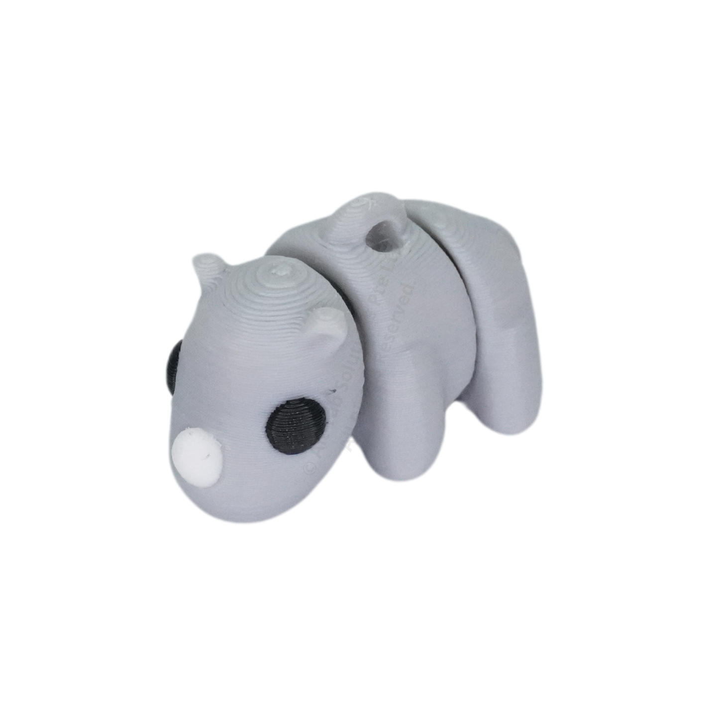 Baby Rhino Fidget Keychain