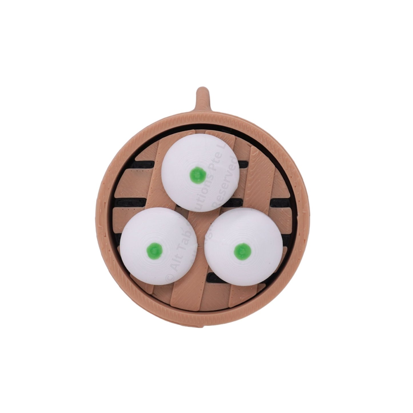 Vegetarian Bao Steamer Clicker Keychain