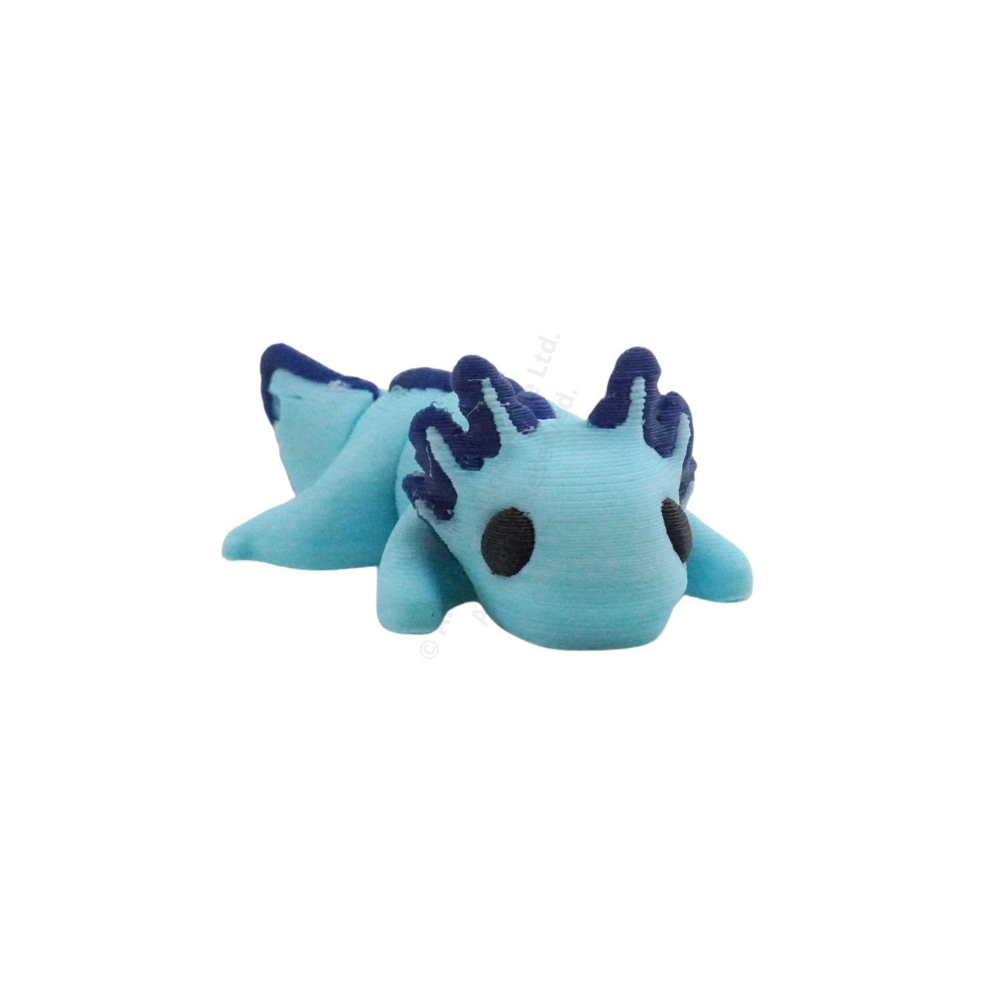 Baby Axolotl Fidget Keychain