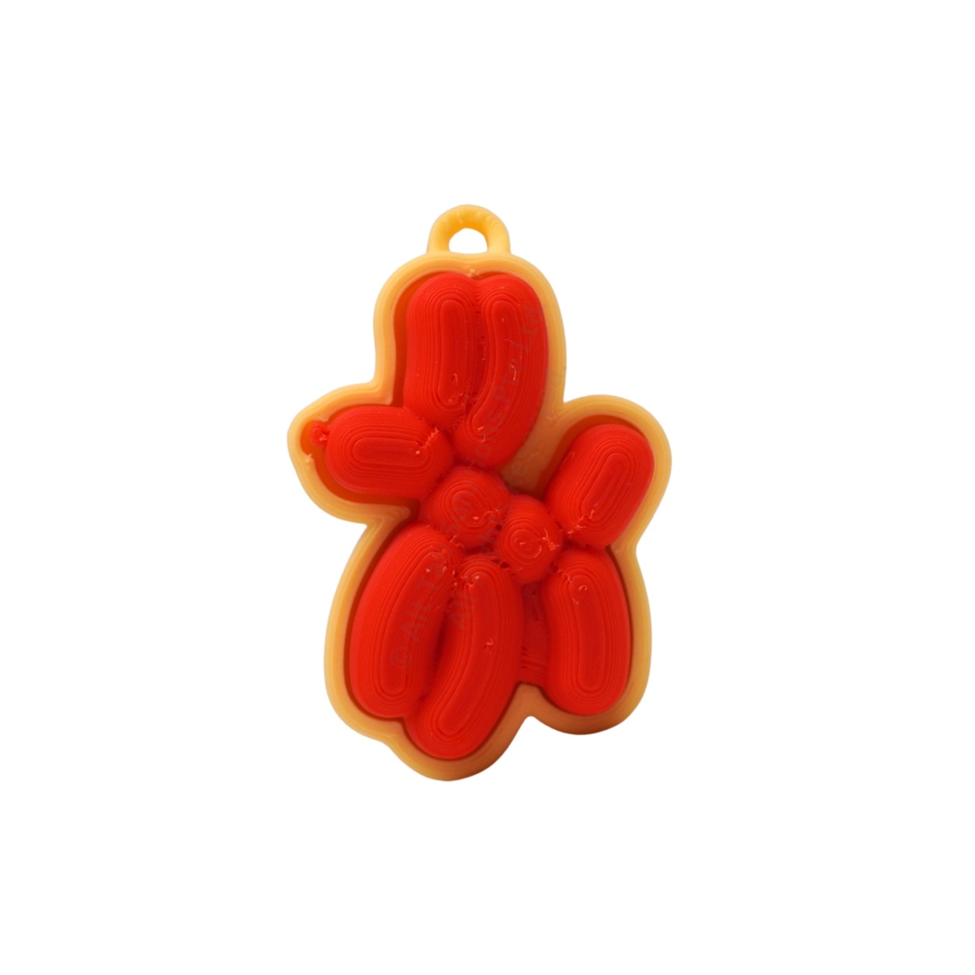 Balloon Dog Clicker Keychain