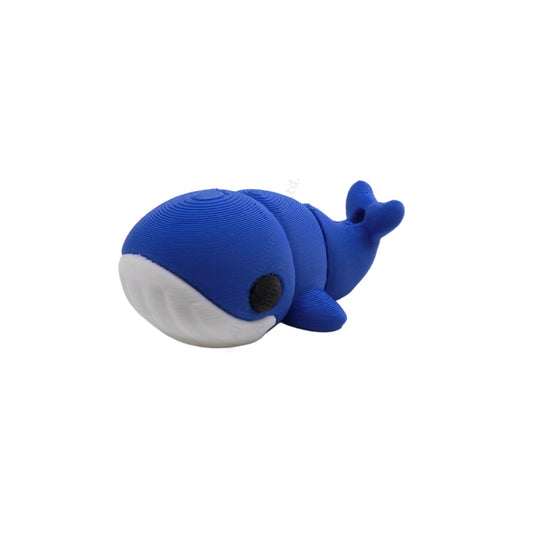 Baby Blue Whale Fidget Keychain