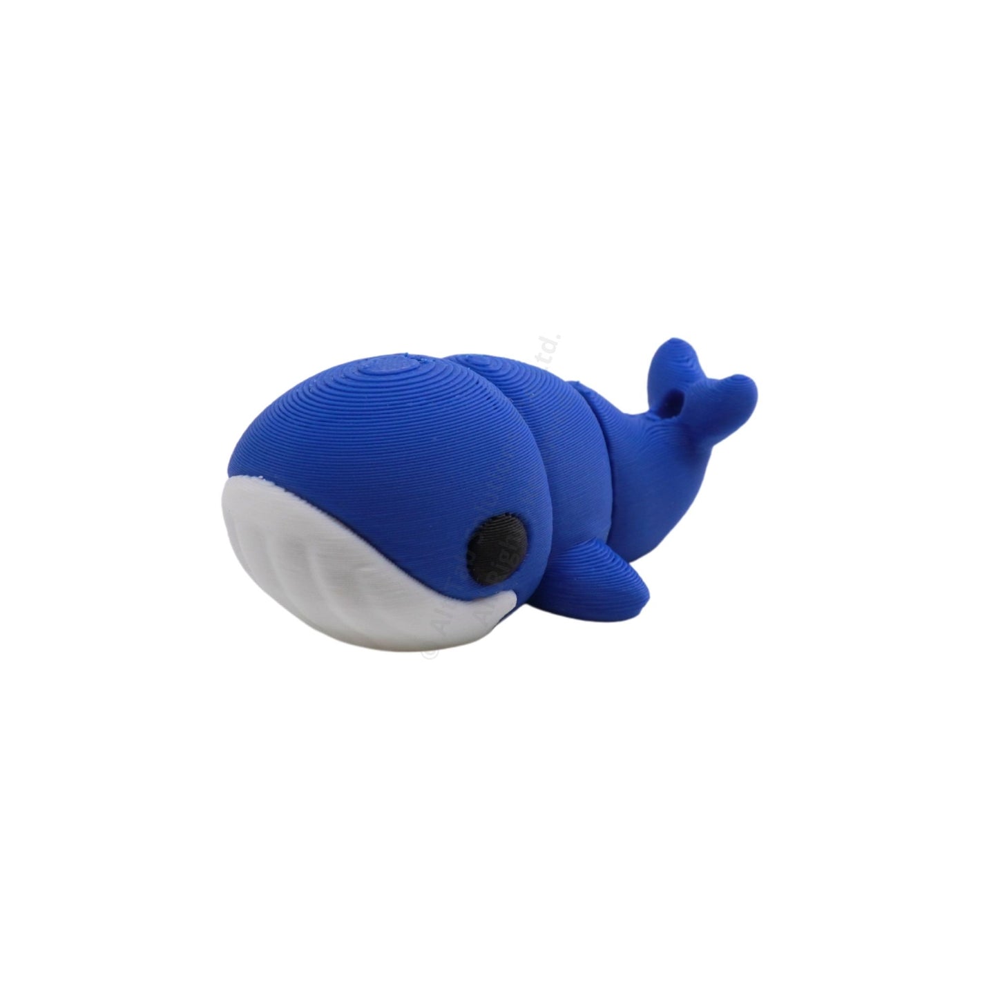 Baby Blue Whale Fidget Keychain