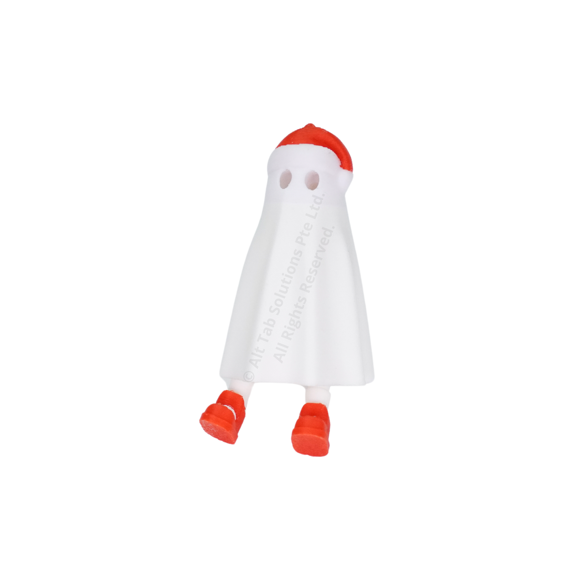 Christmas Ghost Fidget Keychain