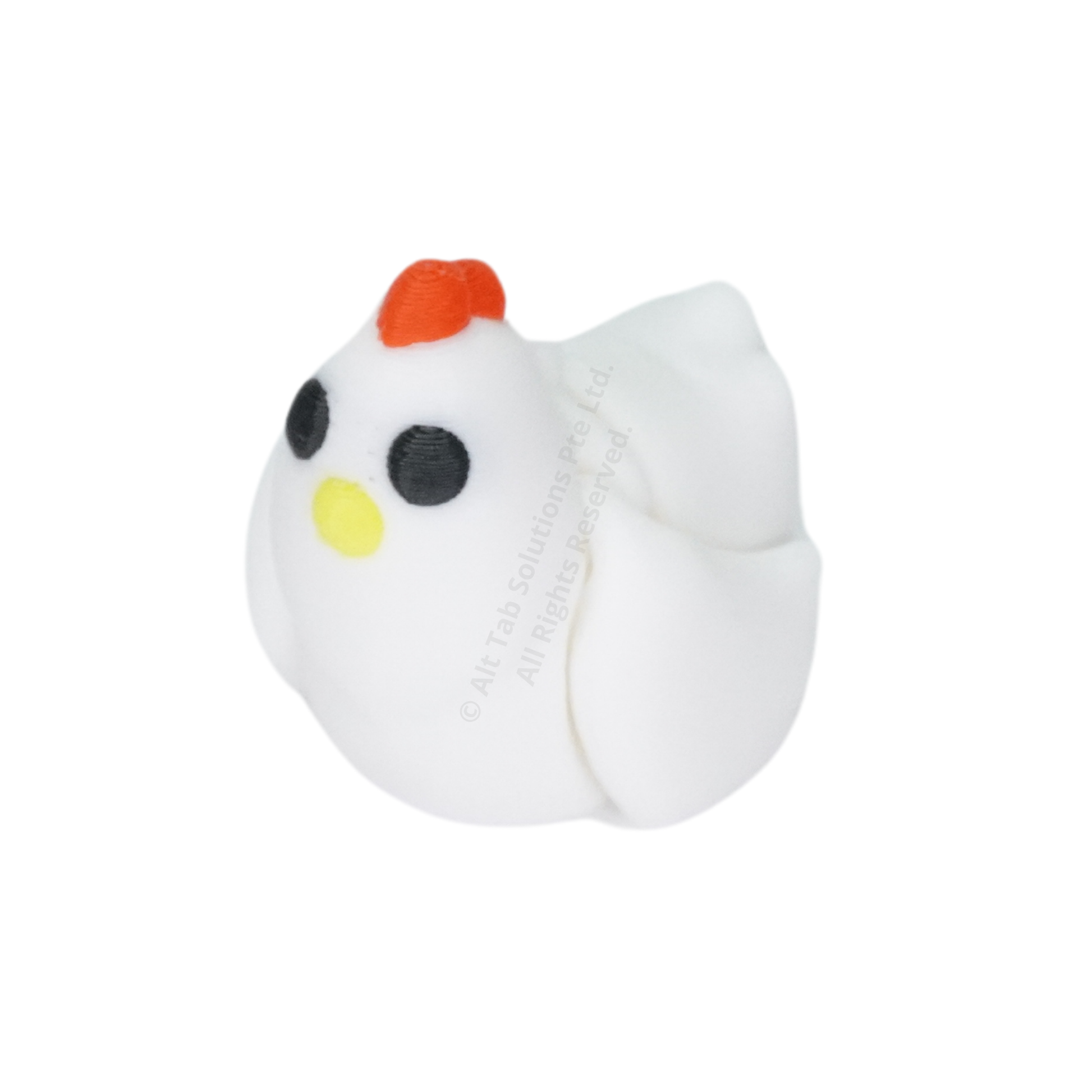 Tiny Chicken Fidget Keychain