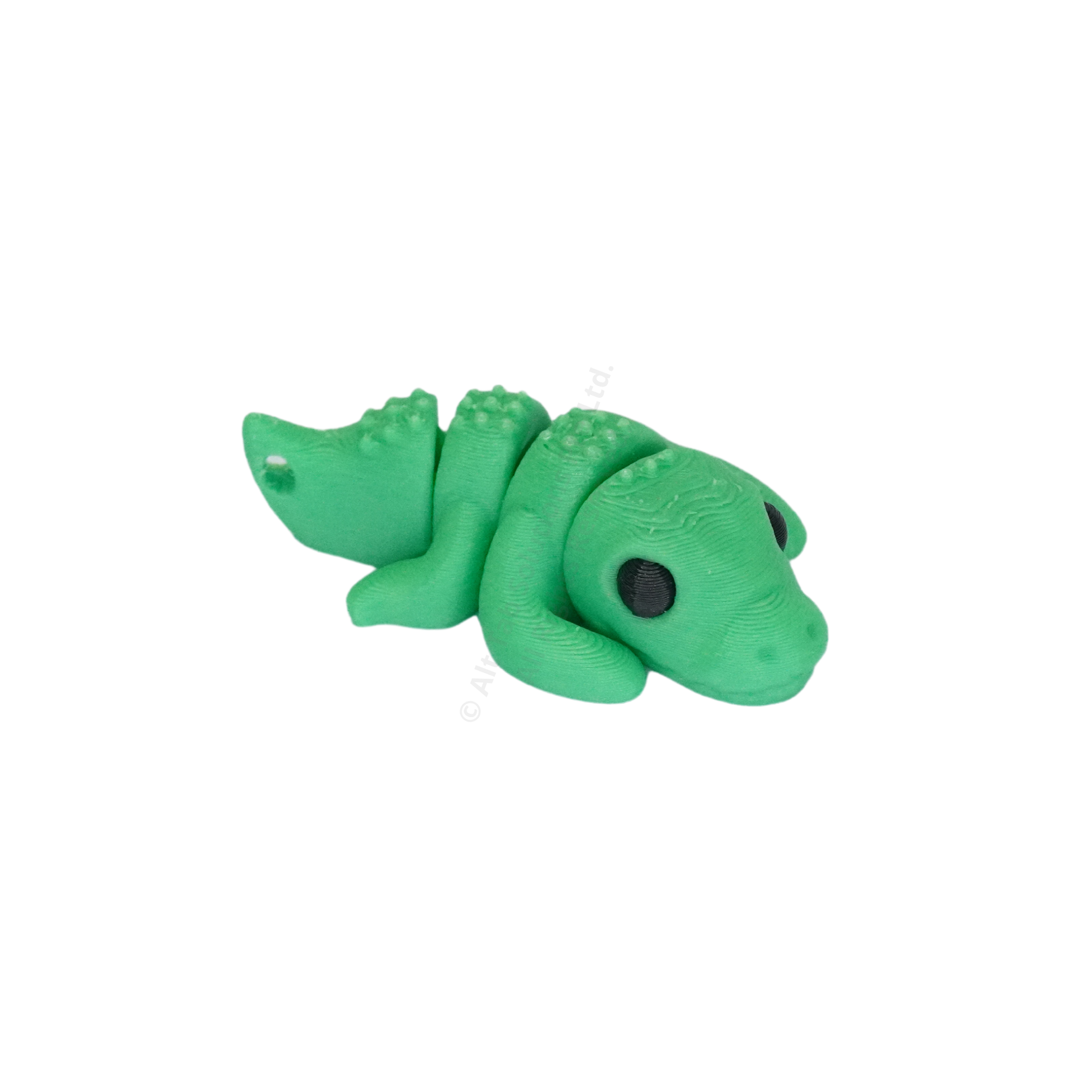 Tiny Crocodile Fidget Keychain