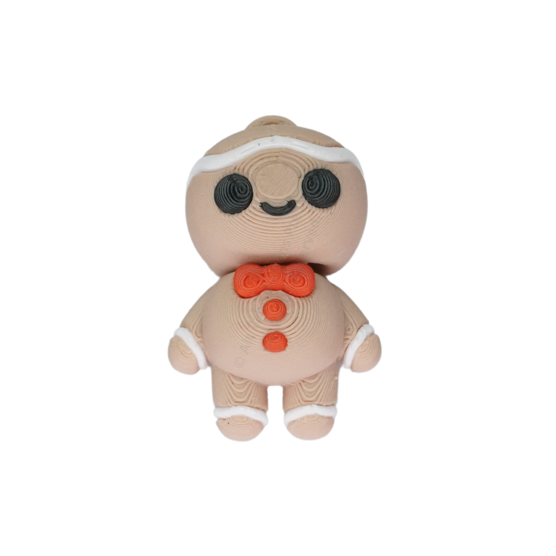 Tiny Gingerbread Fidget Keychain