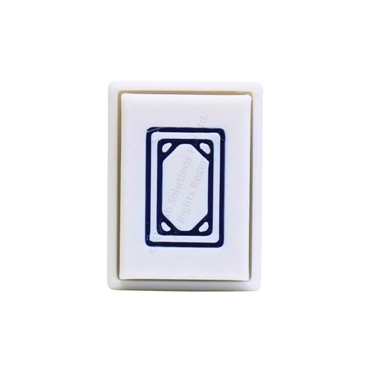 白板 (Bai Ban) Mahjong Clicker Keychain