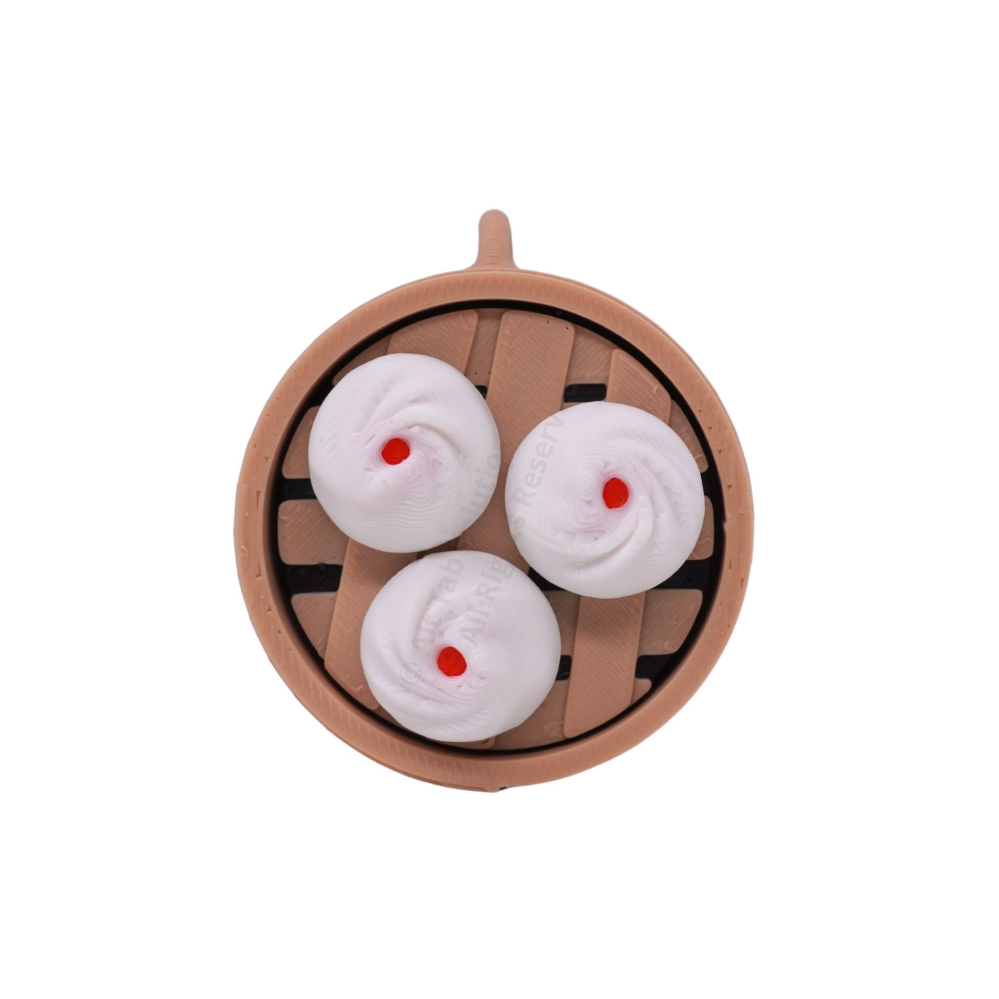 Meat Bao Steamer Clicker Keychain
