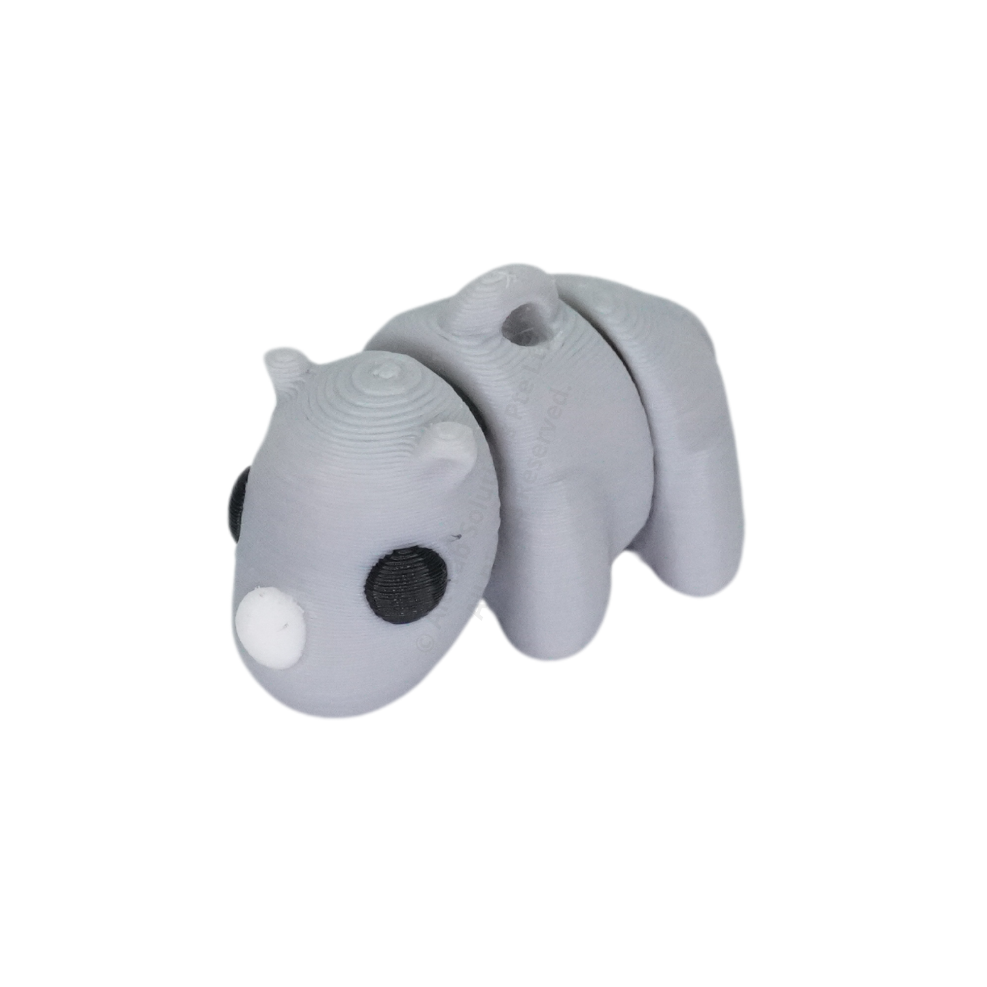 Baby Rhino Fidget Keychain