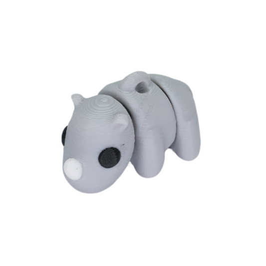 Baby Rhino Fidget Keychain
