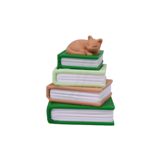 Sleepy Cat Books Clicker Keychain