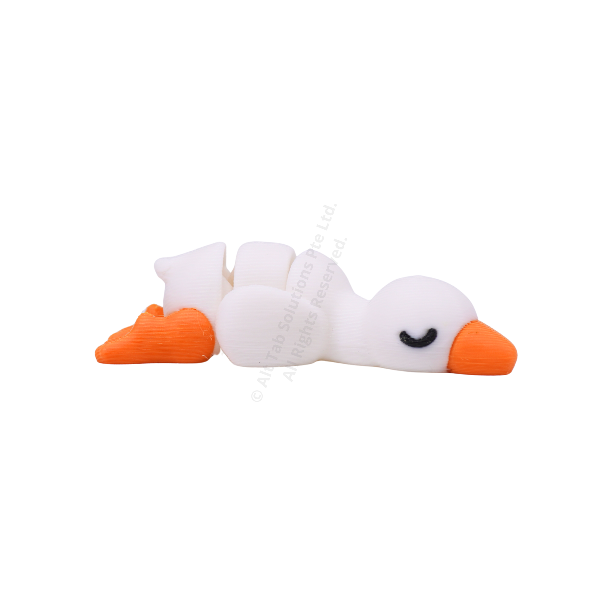 Sleeping Duck Fidget Keychain