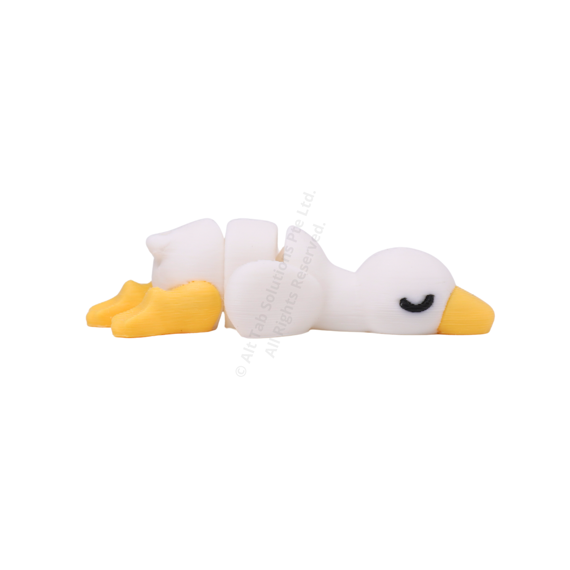 Sleeping Duck Fidget Keychain