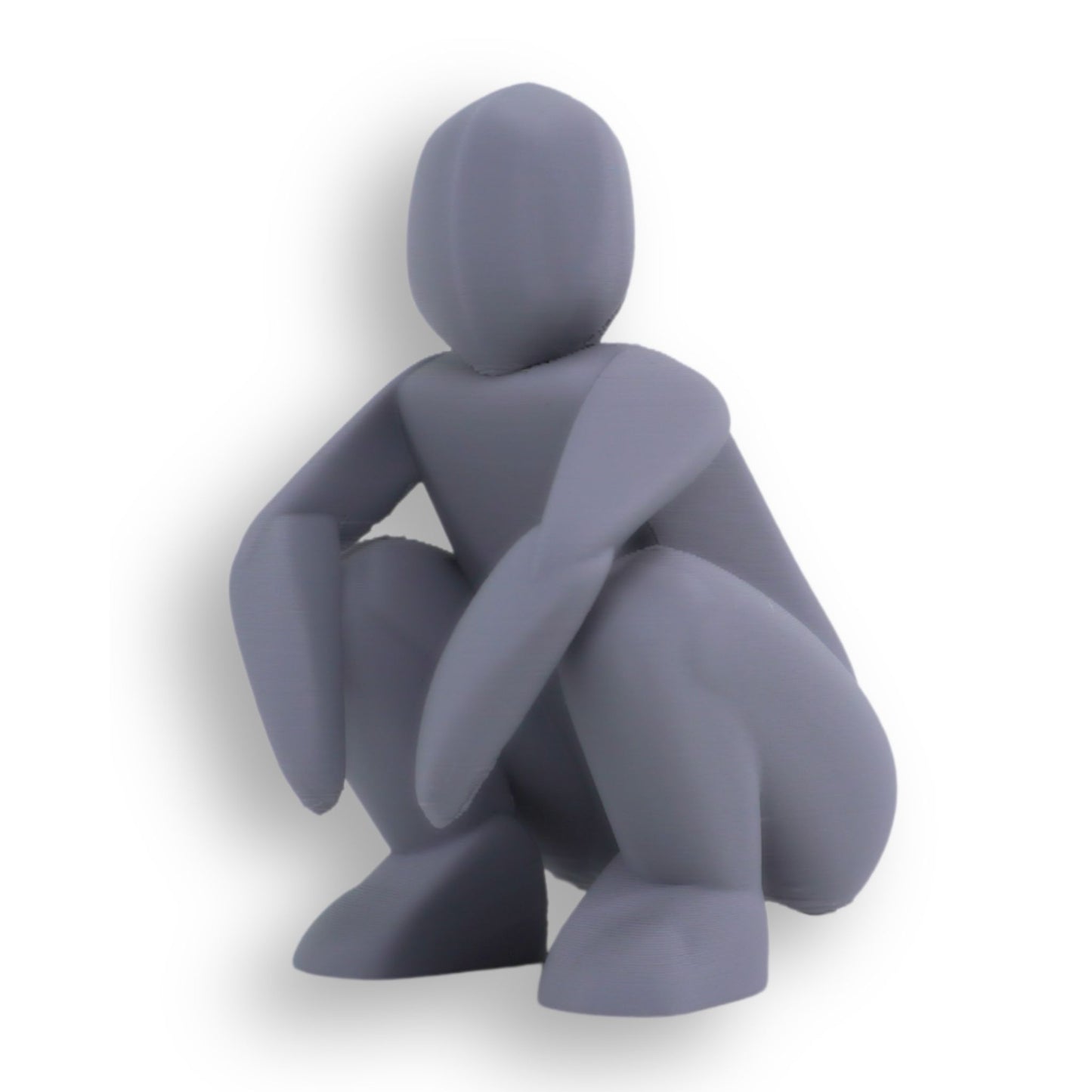 Asian Squatting Man