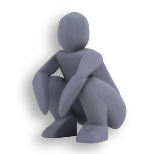 Asian Squatting Man