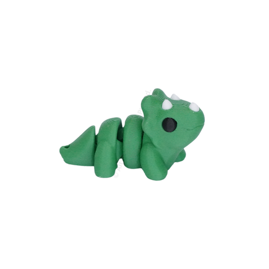 Baby Triceratops Fidget Keychain