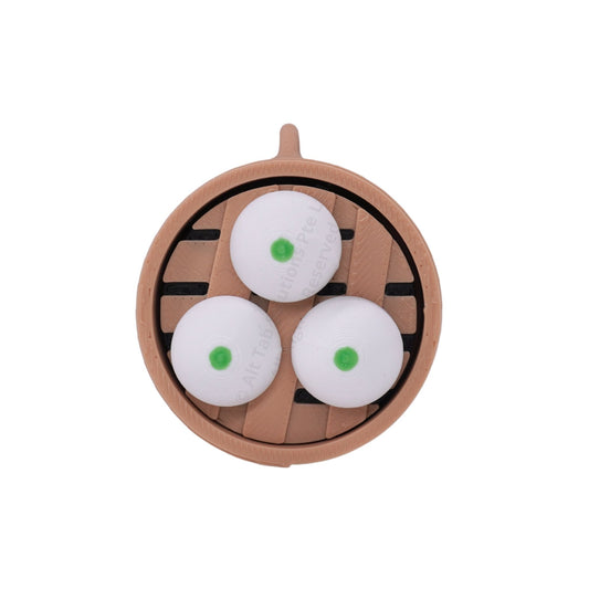 Vegetarian Bao Steamer Clicker Keychain